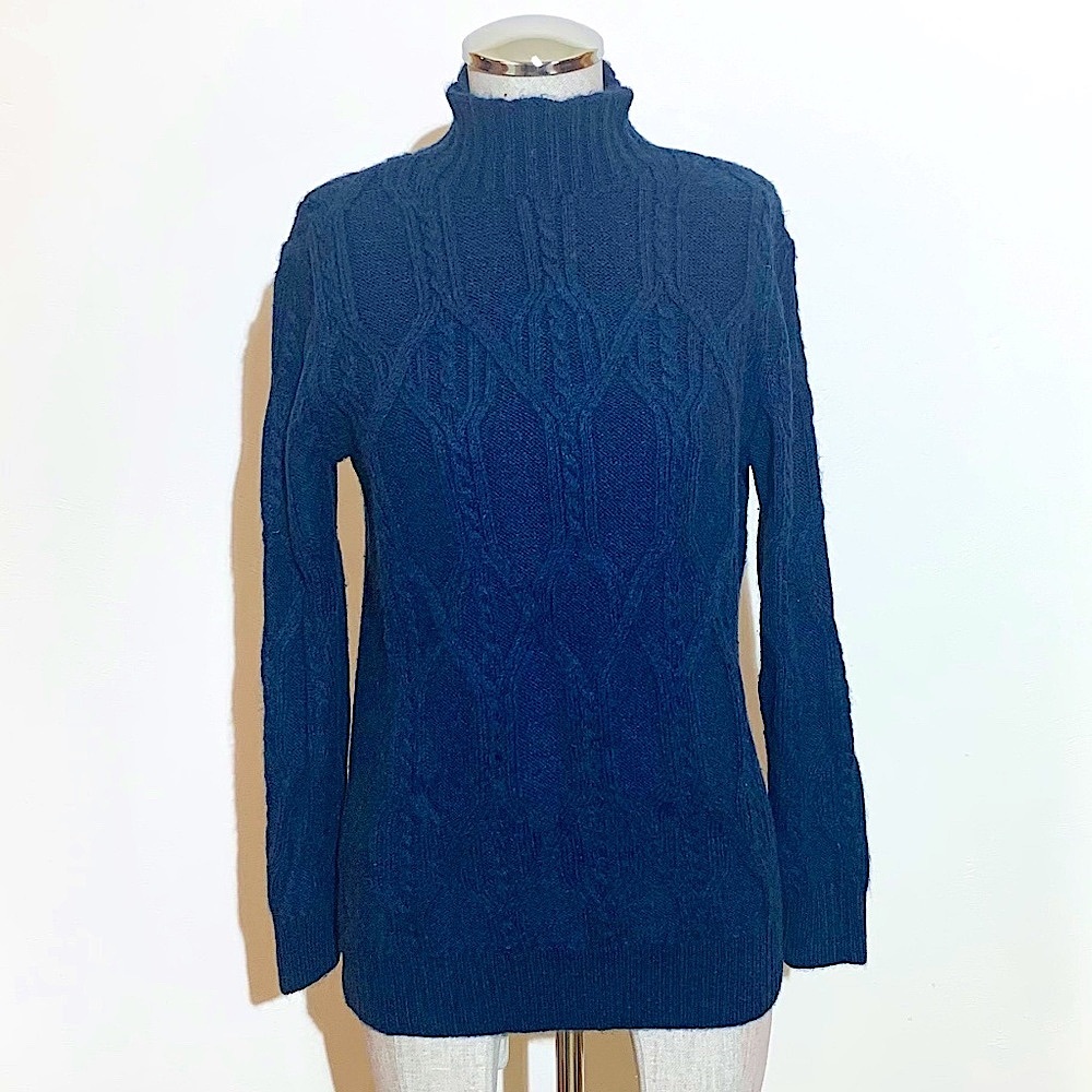 🔥EUC🔥 Banana Republic Teal Turtleneck Pullover - Sz Sm